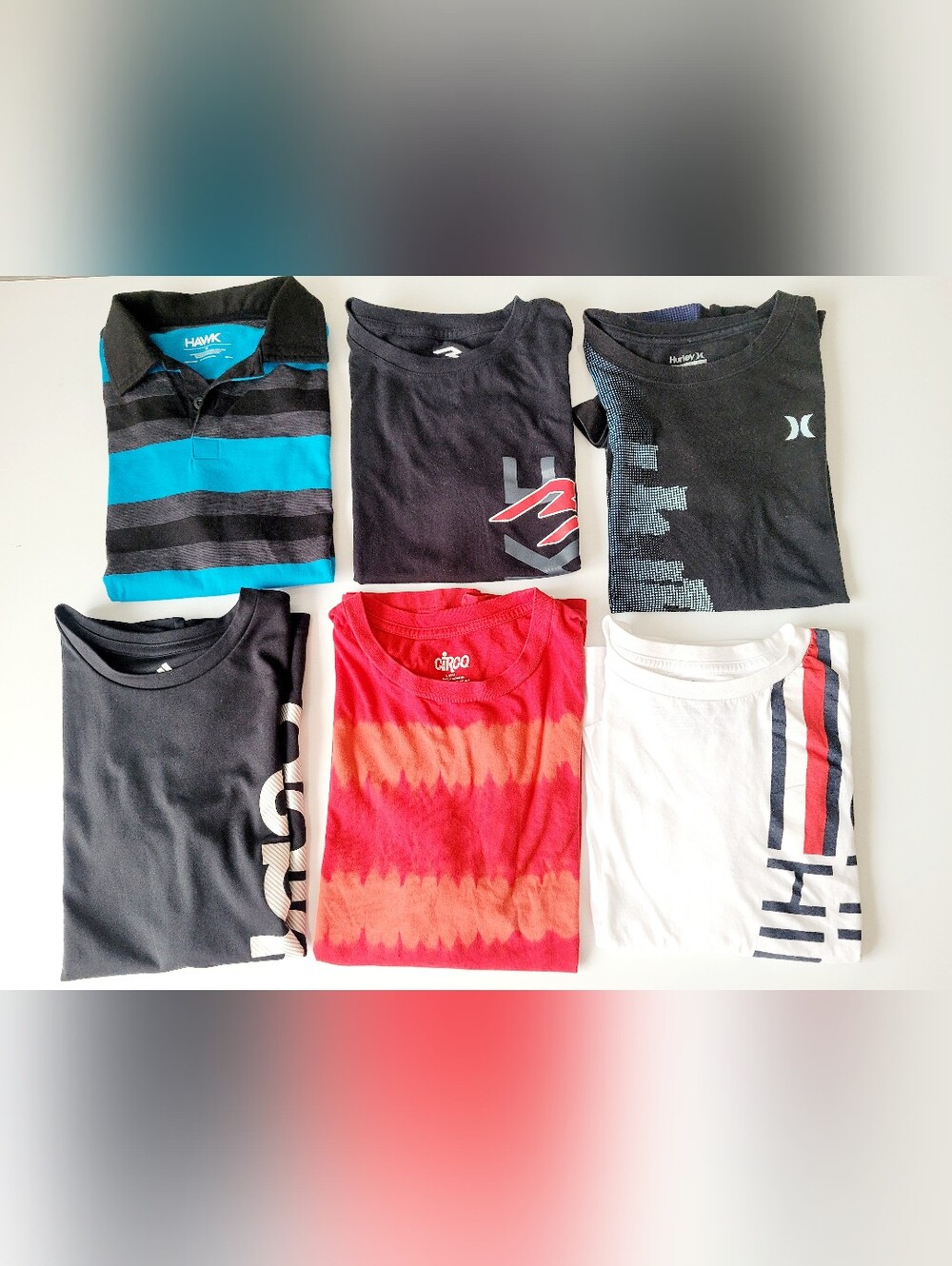 adidas & Assorted Kids Short Sleeve Tees - Black, Blue, Red, White 10-14yrs